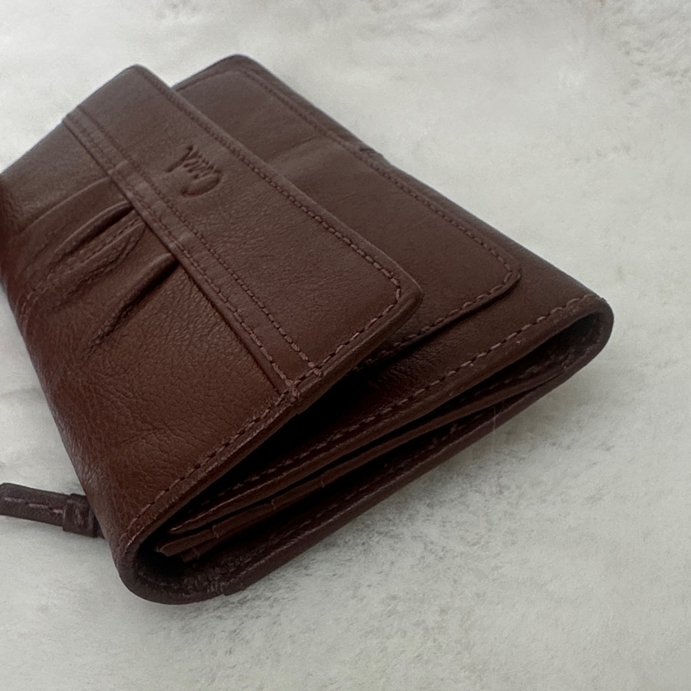 Coach Soho Brown Leather Tri Fold Vintage Wallet - Picture 11 of 13